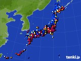 アメダス実況(日照時間)(2025年01月04日)