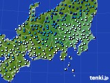 関東・甲信地方のアメダス実況(気温)(2025年01月04日)