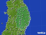 2025年01月04日の岩手県のアメダス(風向・風速)
