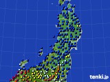 2025年01月05日の東北地方のアメダス(日照時間)