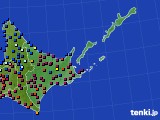 道東のアメダス実況(日照時間)(2025年01月05日)