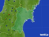 2025年01月06日の宮城県のアメダス(積雪深)