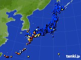 2025年01月06日のアメダス(日照時間)