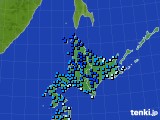 北海道地方のアメダス実況(気温)(2025年01月06日)