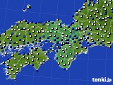 2025年01月07日の近畿地方のアメダス(風向・風速)