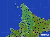 道北のアメダス実況(日照時間)(2025年01月08日)