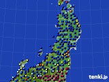 2025年01月09日の東北地方のアメダス(日照時間)