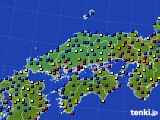 中国地方のアメダス実況(日照時間)(2025年01月09日)