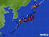 2025年01月09日のアメダス(日照時間)