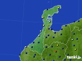 石川県のアメダス実況(日照時間)(2025年01月09日)