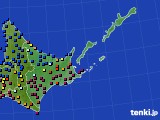 道東のアメダス実況(日照時間)(2025年01月09日)