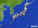 アメダス実況(風向・風速)(2025年01月10日)