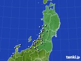 2025年01月11日の東北地方のアメダス(降水量)