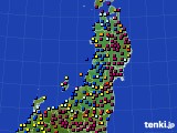 2025年01月11日の東北地方のアメダス(日照時間)