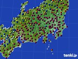 2025年01月11日の関東・甲信地方のアメダス(日照時間)