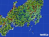 関東・甲信地方のアメダス実況(日照時間)(2025年01月12日)