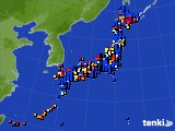2025年01月12日のアメダス(日照時間)