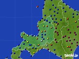 道央のアメダス実況(日照時間)(2025年01月12日)