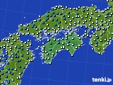四国地方のアメダス実況(気温)(2025年01月12日)