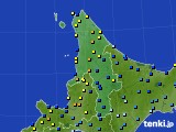 2025年01月13日の道北のアメダス(積雪深)
