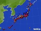 2025年01月14日のアメダス(日照時間)