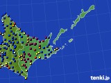 道東のアメダス実況(日照時間)(2025年01月14日)