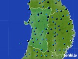 秋田県のアメダス実況(気温)(2025年01月14日)