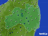 2025年01月15日の福島県のアメダス(風向・風速)