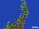 2025年01月17日の東北地方のアメダス(日照時間)