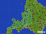 道央のアメダス実況(日照時間)(2025年01月18日)