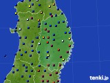 2025年01月18日の岩手県のアメダス(日照時間)