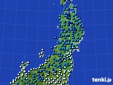 東北地方のアメダス実況(気温)(2025年01月18日)