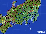 関東・甲信地方のアメダス実況(日照時間)(2025年01月19日)