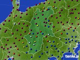 長野県のアメダス実況(日照時間)(2025年01月19日)