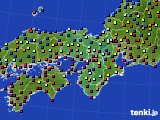 近畿地方のアメダス実況(日照時間)(2025年01月20日)