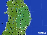 岩手県のアメダス実況(気温)(2025年01月20日)