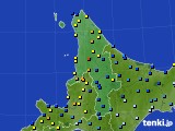 道北のアメダス実況(積雪深)(2025年01月21日)