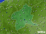 群馬県のアメダス実況(風向・風速)(2025年01月21日)