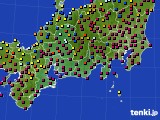 東海地方のアメダス実況(日照時間)(2025年01月22日)