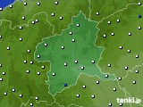 群馬県のアメダス実況(風向・風速)(2025年01月22日)