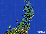 東北地方のアメダス実況(日照時間)(2025年01月23日)