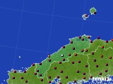 島根県のアメダス実況(日照時間)(2025年01月23日)