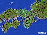 近畿地方のアメダス実況(日照時間)(2025年01月24日)