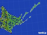 道東のアメダス実況(日照時間)(2025年01月24日)