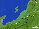 新潟県のアメダス実況(積雪深)(2025年01月25日)