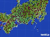 東海地方のアメダス実況(日照時間)(2025年01月25日)