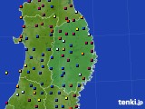 岩手県のアメダス実況(日照時間)(2025年01月25日)