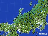 北陸地方のアメダス実況(気温)(2025年01月25日)