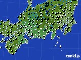 東海地方のアメダス実況(気温)(2025年01月25日)