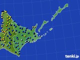 道東のアメダス実況(積雪深)(2025年01月26日)